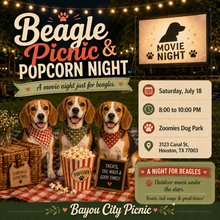 Load image into Gallery viewer, Beagle Picnic & Movie Night