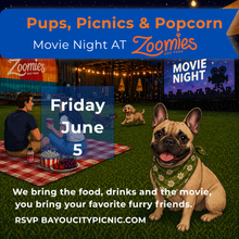 Load image into Gallery viewer, Pups, Picnics &amp; Popcorn
